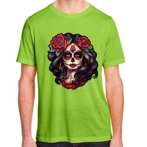 De Los Muertos La Catrina Day Of The Dead Sugar Skull Women Adult ChromaSoft Performance T-Shirt