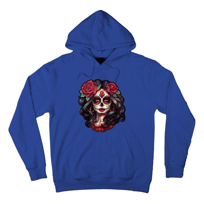 De Los Muertos La Catrina Day Of The Dead Sugar Skull Women Hoodie