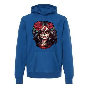 De Los Muertos La Catrina Day Of The Dead Sugar Skull Women Premium Hoodie