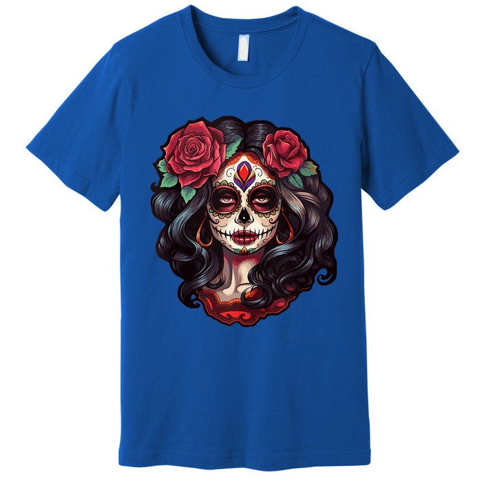 De Los Muertos La Catrina Day Of The Dead Sugar Skull Women Premium T-Shirt