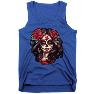 De Los Muertos La Catrina Day Of The Dead Sugar Skull Women Tank Top