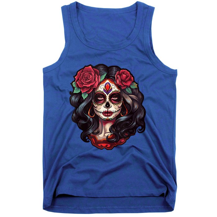 De Los Muertos La Catrina Day Of The Dead Sugar Skull Women Tank Top