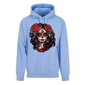 De Los Muertos La Catrina Day Of The Dead Sugar Skull Women Unisex Surf Hoodie