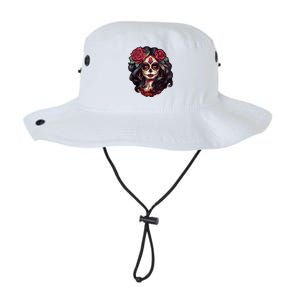 De Los Muertos La Catrina Day Of The Dead Sugar Skull Women Legacy Cool Fit Booney Bucket Hat