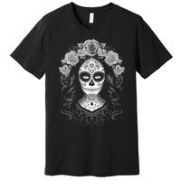 De Los Muertos La Catrina Day Of The Dead Sugar Skull Women Premium T-Shirt