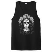 De Los Muertos La Catrina Day Of The Dead Sugar Skull Women PosiCharge Competitor Tank