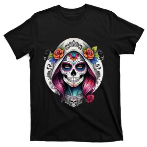 De Los Muertos La Catrina Sugar Skull Women Day Of The Dead T-Shirt