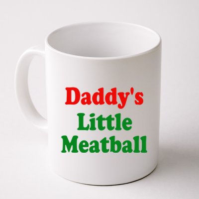 Daddys Little Meatball Funny Italian Joke Coffee Mug