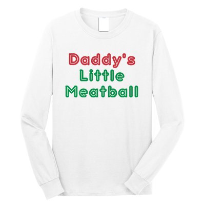 Daddy Little Meatball Italian Funny Daddy Little Meatball Father’s Day Long Sleeve Shirt