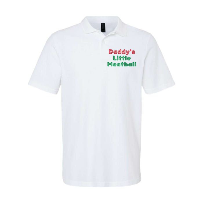 Daddy Little Meatball Italian Funny Daddy Little Meatball Father’s Day Softstyle Adult Sport Polo