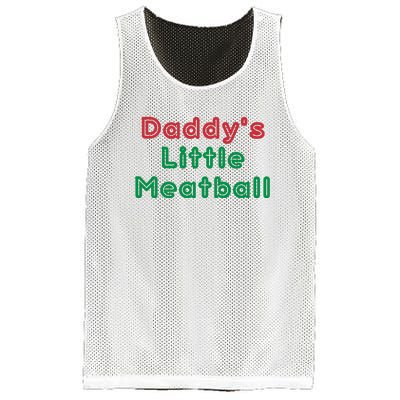 Daddy Little Meatball Italian Funny Daddy Little Meatball Father’s Day Mesh Reversible Basketball Jersey Tank