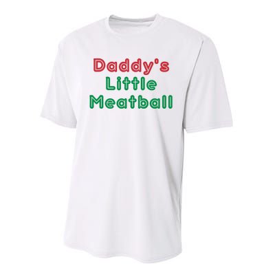 Daddy Little Meatball Italian Funny Daddy Little Meatball Father’s Day Performance Sprint T-Shirt