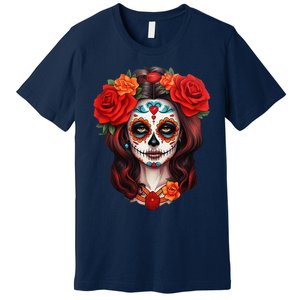 De Los Muertos La Catrina Day Of The Dead Sugar Skull Women Premium T-Shirt