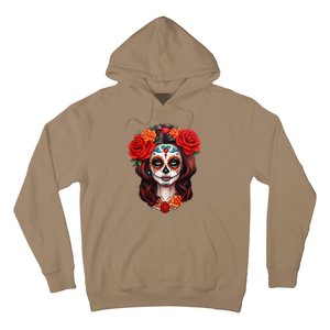 De Los Muertos La Catrina Day Of The Dead Sugar Skull Women Hoodie