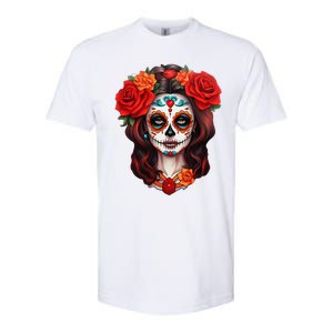 De Los Muertos La Catrina Day Of The Dead Sugar Skull Women Softstyle CVC T-Shirt