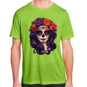 De Los Muertos La Catrina Day Of The Dead Sugar Skull Women Adult ChromaSoft Performance T-Shirt