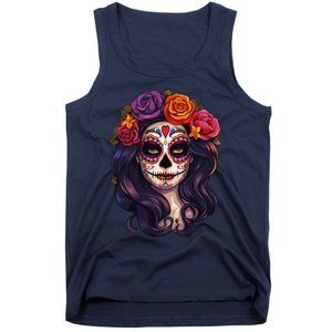 De Los Muertos La Catrina Day Of The Dead Sugar Skull Women Tank Top