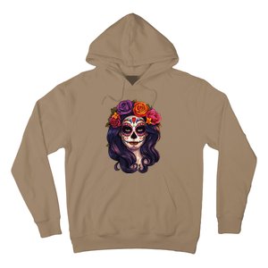 De Los Muertos La Catrina Day Of The Dead Sugar Skull Women Hoodie