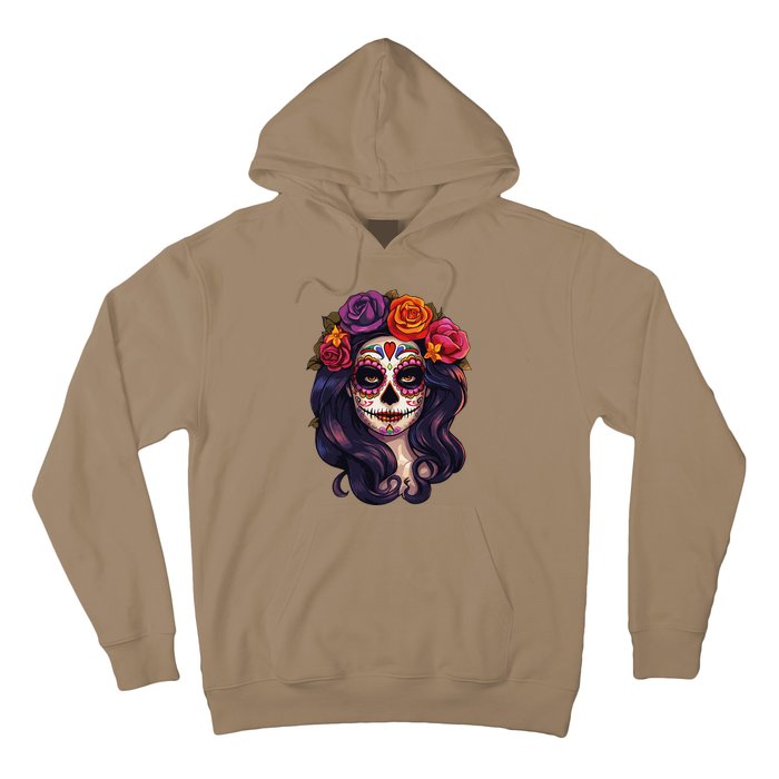 De Los Muertos La Catrina Day Of The Dead Sugar Skull Women Hoodie