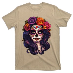 De Los Muertos La Catrina Day Of The Dead Sugar Skull Women T-Shirt