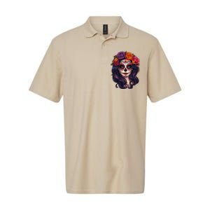 De Los Muertos La Catrina Day Of The Dead Sugar Skull Women Softstyle Adult Sport Polo