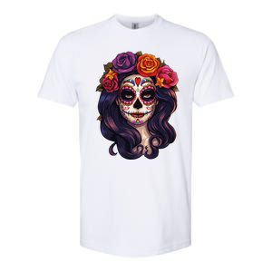 De Los Muertos La Catrina Day Of The Dead Sugar Skull Women Softstyle CVC T-Shirt