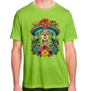 De Los Muertos La Catrina Sugar Skull Women Day Of The Dead Adult ChromaSoft Performance T-Shirt