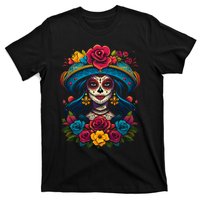 De Los Muertos La Catrina Sugar Skull Women Day Of The Dead T-Shirt