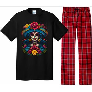 De Los Muertos La Catrina Sugar Skull Women Day Of The Dead Pajama Set