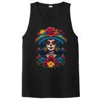 De Los Muertos La Catrina Sugar Skull Women Day Of The Dead PosiCharge Competitor Tank