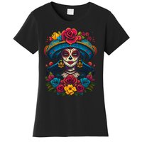 De Los Muertos La Catrina Sugar Skull Women Day Of The Dead Women's T-Shirt