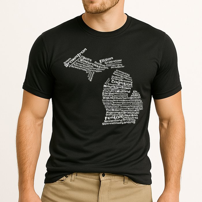 Drink Local Michigan Breweries Performance Shirt