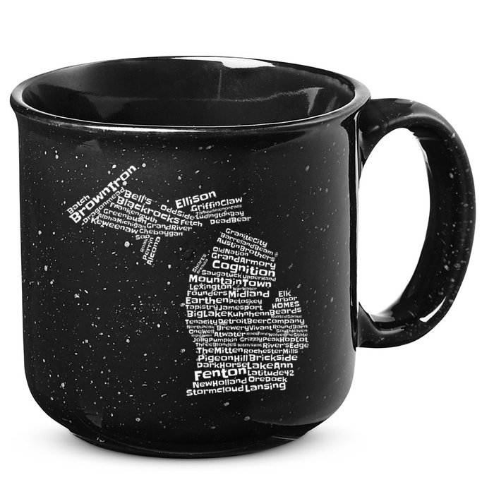 Drink Local Michigan Breweries 15oz Campfire Ceramic Mug