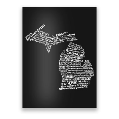 Drink Local Michigan Breweries Poster