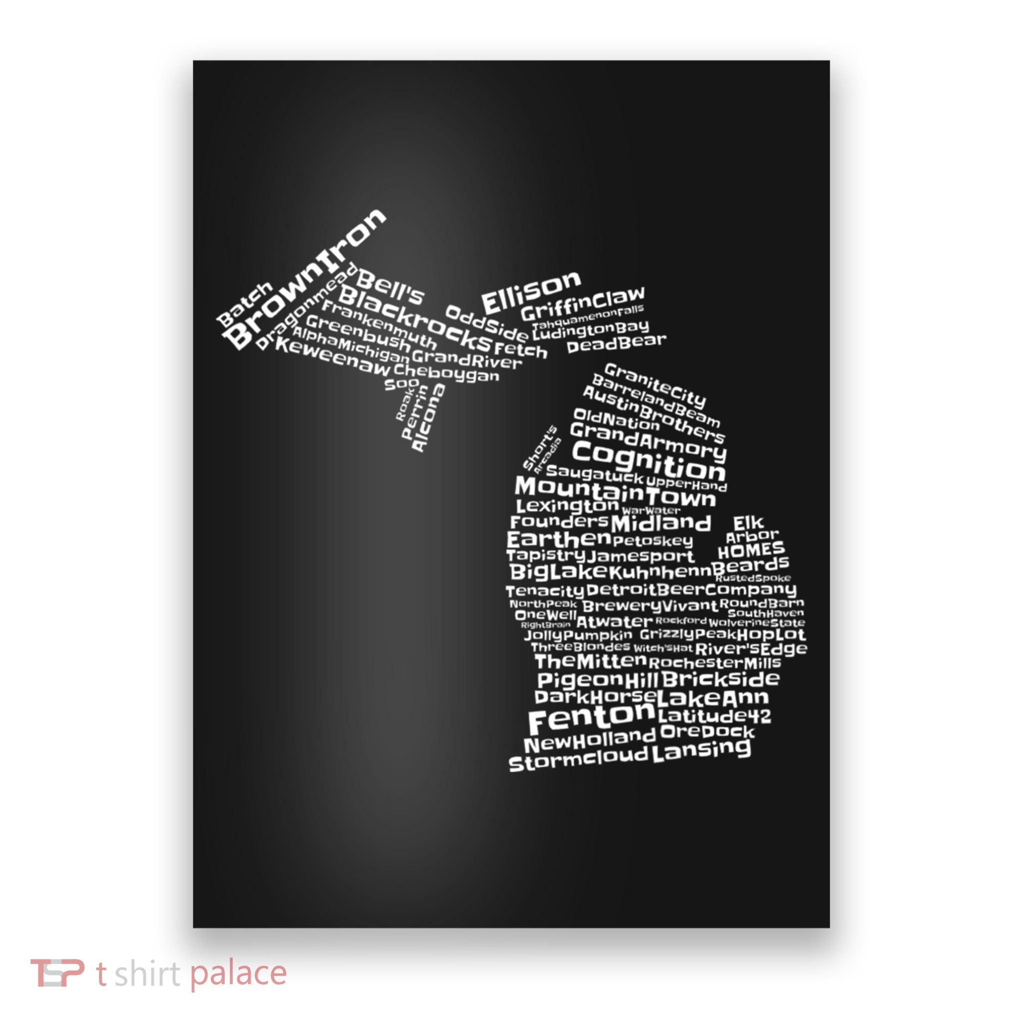 Drink Local Michigan Breweries Poster