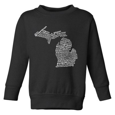 Drink Local Michigan Breweries Toddler Sweatshirt