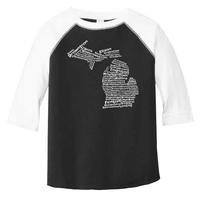 Drink Local Michigan Breweries Toddler Fine Jersey T-Shirt