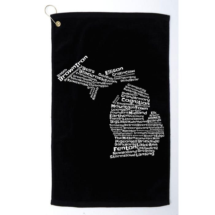 Drink Local Michigan Breweries Golf Towel