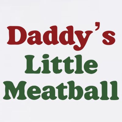 Daddy Little Meatball Italian Funny Daddy Little Meatball Father’s Day T-Shirt