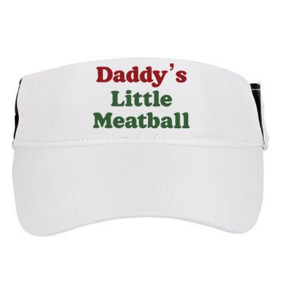 Daddy Little Meatball Italian Funny Daddy Little Meatball Father’s Day Adult Drive Performance Visor