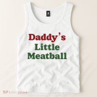 Daddy Little Meatball Italian Funny Daddy Little Meatball Father’s Day Tank Top