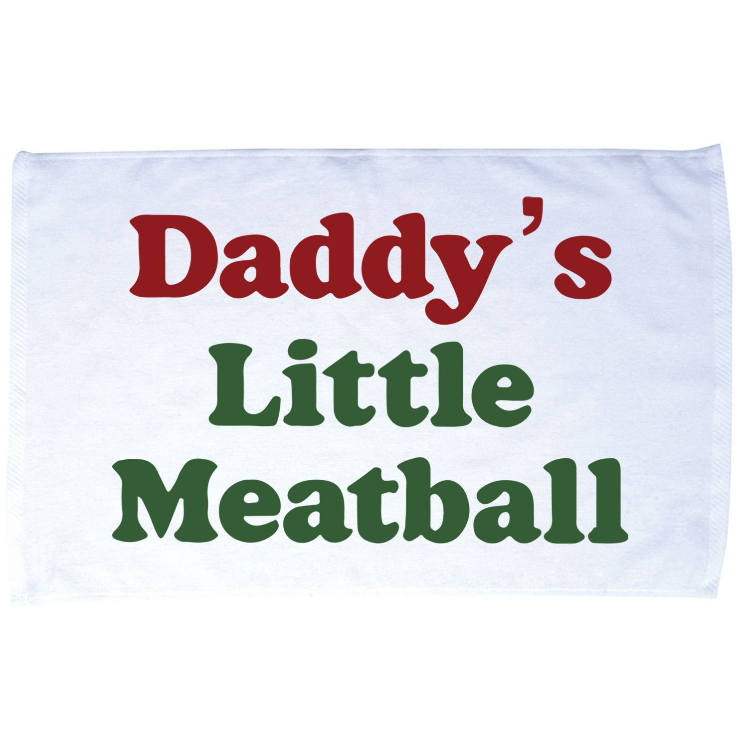 Daddy Little Meatball Italian Funny Daddy Little Meatball Father’s Day Microfiber Hand Towel