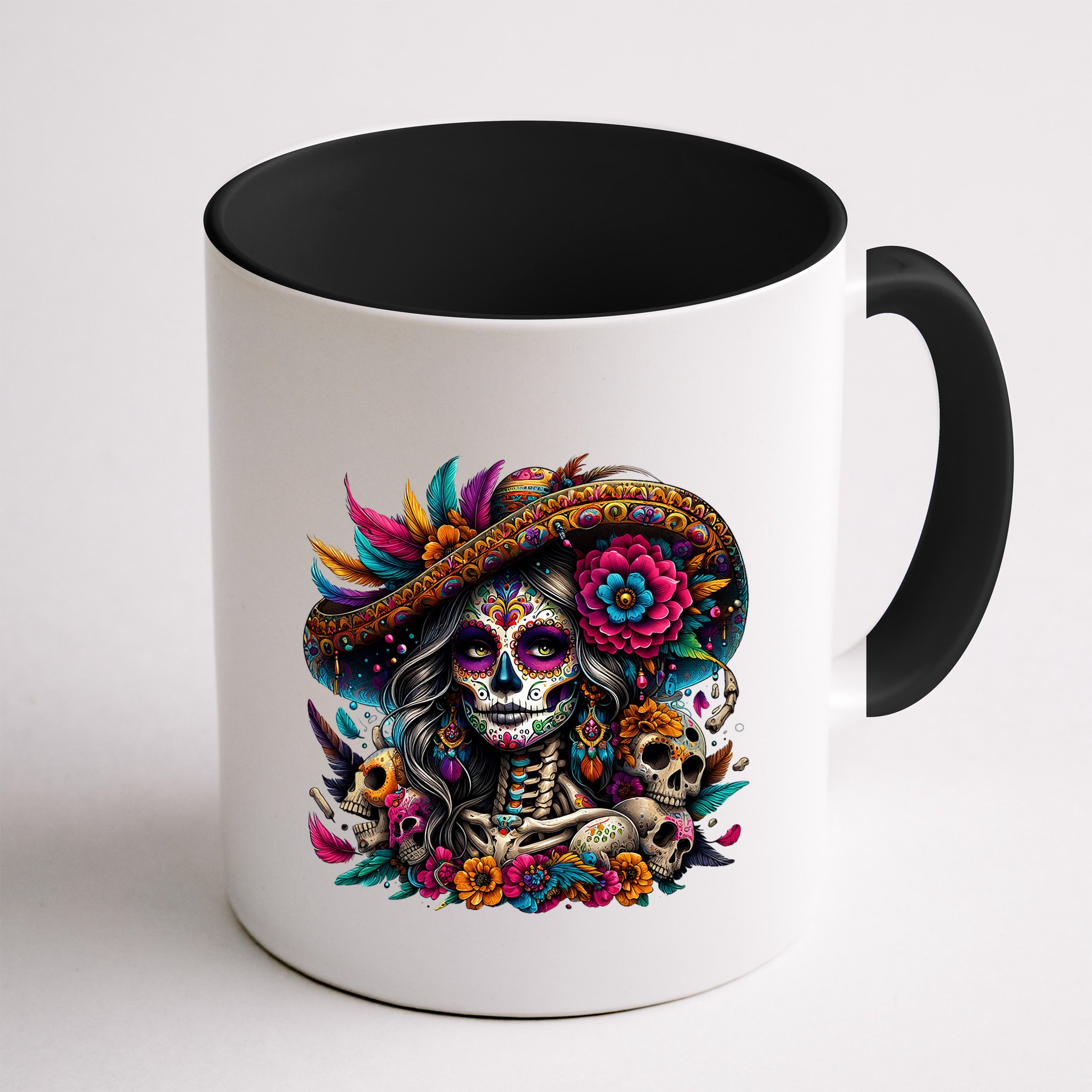 De Los Muertos La Catrina Day Of The Dead Sugar Skull Women Mug