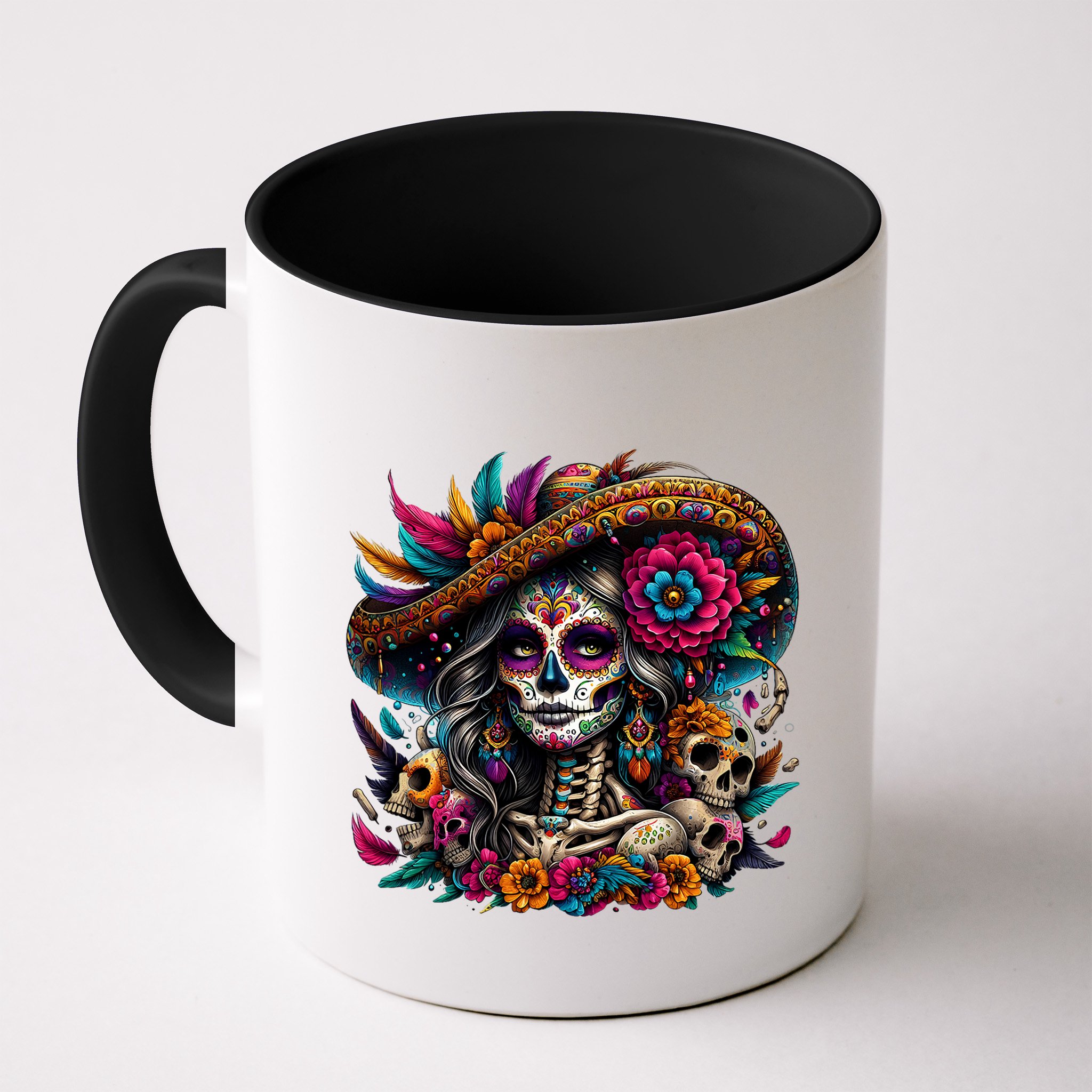 De Los Muertos La Catrina Day Of The Dead Sugar Skull Women Mug