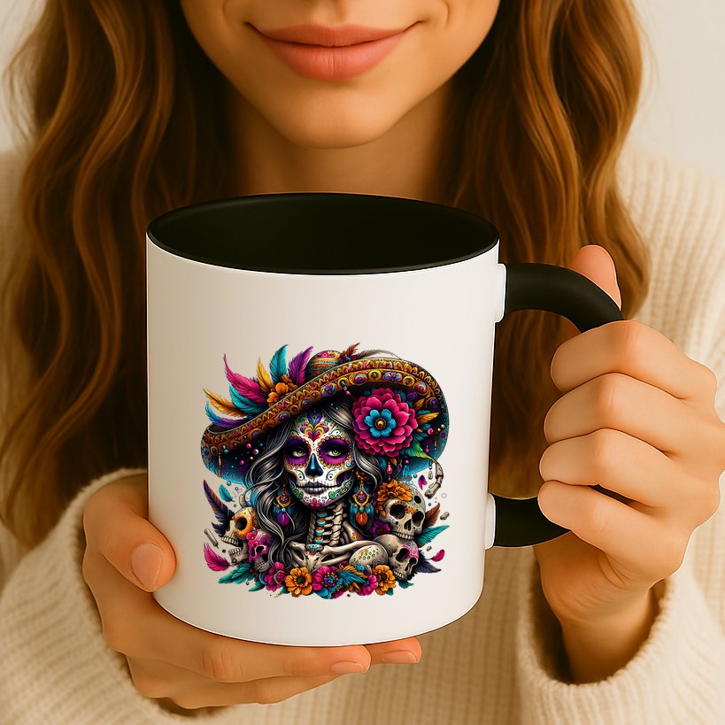 De Los Muertos La Catrina Day Of The Dead Sugar Skull Women Mug