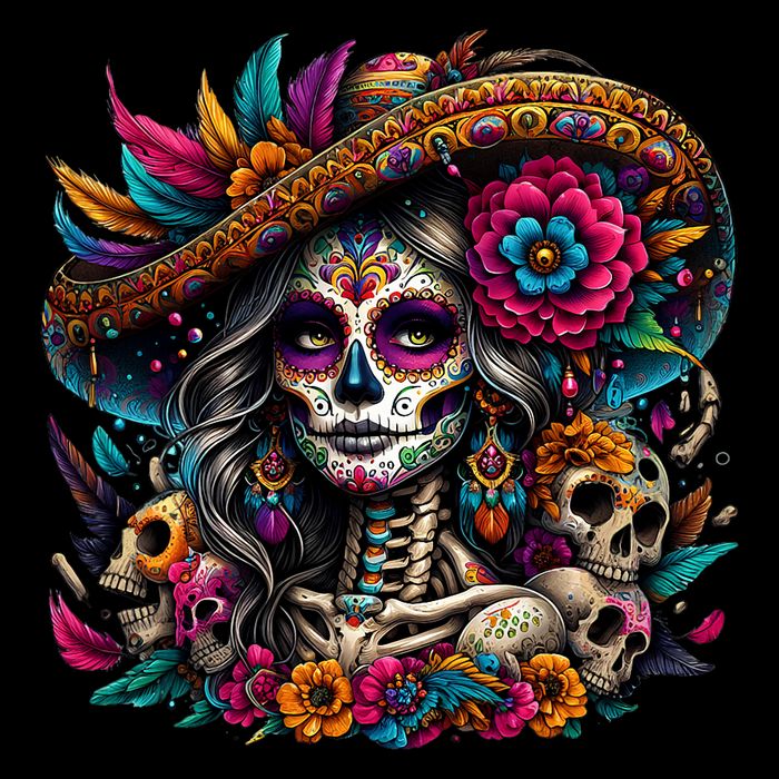 De Los Muertos La Catrina Day Of The Dead Sugar Skull Women Mug
