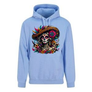 De Los Muertos La Catrina Day Of The Dead Sugar Skull Women Unisex Surf Hoodie