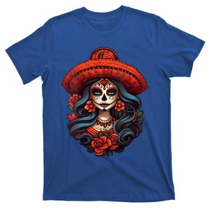 De Los Muertos La Catrina Day Of The Dead Sugar Skull Women T-Shirt