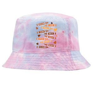 Dream Like Martin Leaders African Black History Month Cute Gift Tie-Dyed Bucket Hat