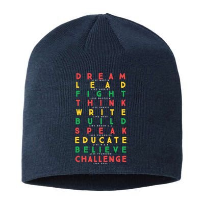 Dream Like Martin Lead Like Harriet Black History Month Sustainable Beanie